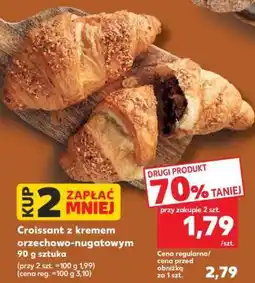 Kaufland Croissant z kremem orzechowo- -nugatowym 90 g sztuka oferta