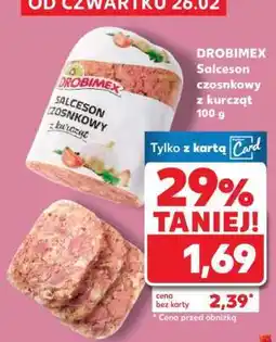 Kaufland DROBIMEX Salceson czosnkowy z kurcząt 100 g oferta