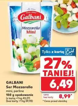Kaufland GALBANI Ser Mozzarella mini, perline oferta