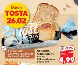 Kaufland OSKROBA Chleb tostowy mleczny 500 g opakowanie oferta