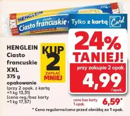 Kaufland HENGLEIN Ciasto francuskie XXL oferta