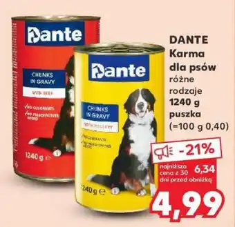 Kaufland DANTE Karma dla psów oferta