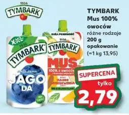 Kaufland TYMBARK Mus 100% owoców oferta