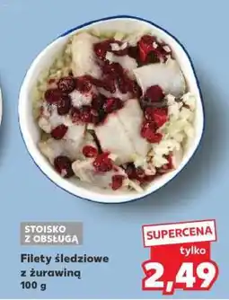 Kaufland Filety śledziowe z żurawiną 100 g oferta