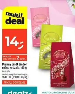 Dealz Praliny strawberry cream Lindt Lindor oferta