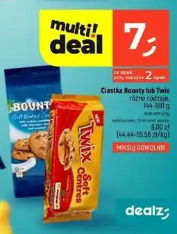 Dealz Ciastka z kawałkami czekolady i karmelowym nadzieniem Twix Soft Centres oferta