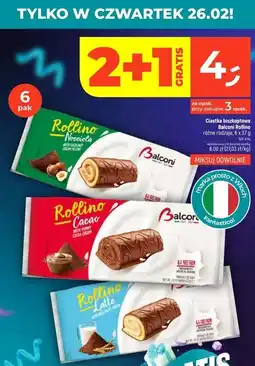 Dealz Ciastka rollino latte Balconi oferta