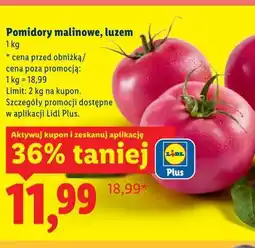 Lidl Pomidory malinowe, luzem oferta