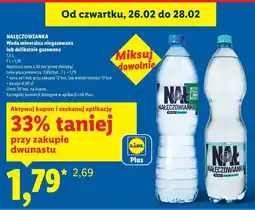 Lidl Nałęczowianka Woda mineralna niegazowana lub delikatnie gazowana oferta