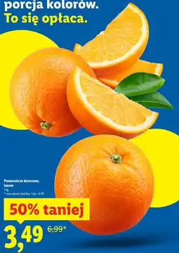 Lidl Pomarańcze deserowe, luzem oferta