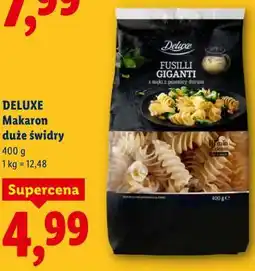 Lidl DELUXE Makaron duże świdry Fusilli Giganti oferta