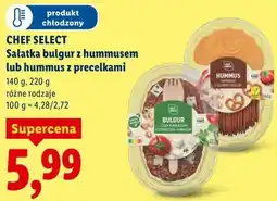 Lidl CHEF SELECT Sałatka bulgur z hummusem lub hummus z precelkami (różne rodzaje) oferta