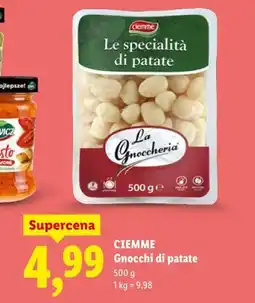 Lidl Gnocchi di patate Ciemme oferta