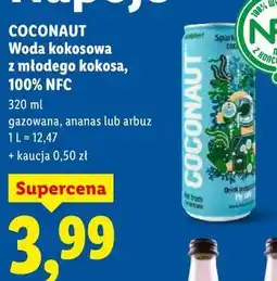 Lidl COCONAUT Woda kokosowa z młodego kokosa, 100% NFC oferta