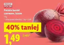 Lidl Polskie buraki czerwone, luzem oferta