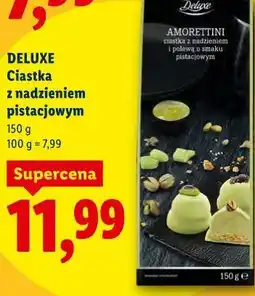 Lidl DELUXE Ciastka z nadzieniem pistacjowym oferta