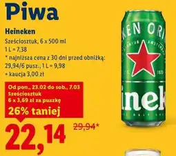 Lidl Heineken Sześciosztuk oferta