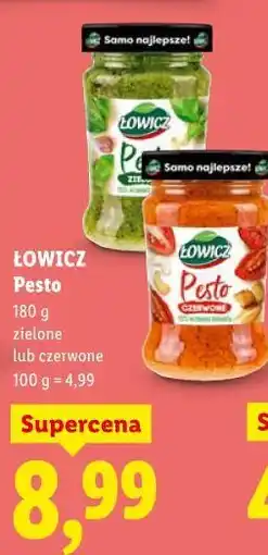 Lidl Pesto Łowicz (zielone, czerwone) oferta