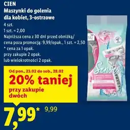 Lidl CIEN Maszynki do golenia dla kobiet, 3-ostrzowe oferta