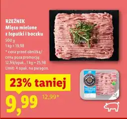 Lidl RZEŹNIK Mięso mielone z łopatki i boczku oferta