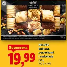 Lidl DELUXE Baklawa z orzechami i czekoladą oferta