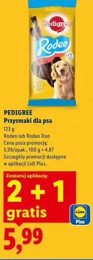 Lidl Przysmaki dla psa Pedigree Rodeo lub Rodeo Duo oferta
