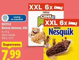 Lidl Batony zbożowe Nestlé XXL (Cini Minis, Nesquik) oferta