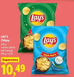 Lidl LAY'S Chipsy zielona cebula oferta