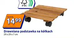 Action Drewniana podstawka na kółkach oferta