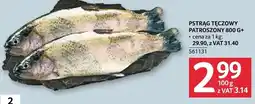 Selgros Pstrąg tęczowy patrosiony 800 g+ oferta