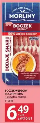 Selgros Boczek wędzony plastry Morliny oferta