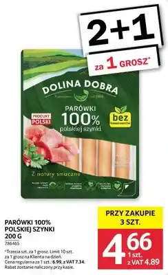 Selgros Parówki 100% polskiej szynki Dolina Dobra oferta