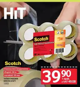 Selgros Taśma pakowa Scotch Mocna 6 szt oferta