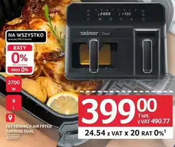 Selgros Frytkownica AIR FRYER Zelmer ZAFS900 DUAL oferta