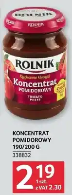 Selgros Koncentrat pomidorowy 200 g Rolnik oferta