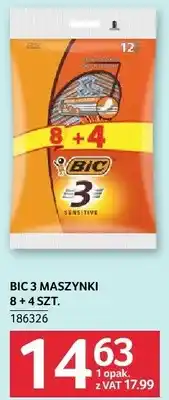 Selgros Maszynki do golenia Bic 3 8-4 szt oferta
