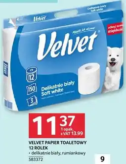 Selgros Papier toaletowy Velvet 12 rolek oferta