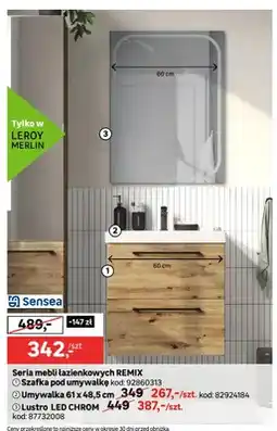 Leroy Merlin Lustro LED Chrom oferta