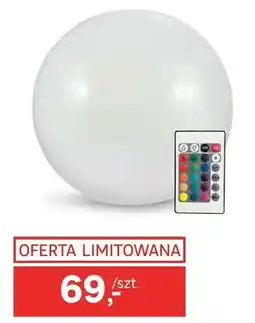 Leroy Merlin Kula solarna RGB z pilotem POLLUX 20 cm oferta