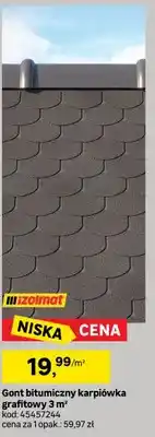 Leroy Merlin Gont bitumiczny karpiówka grafitowy oferta