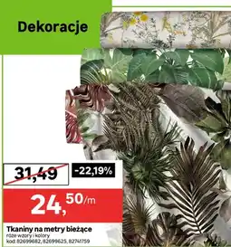 Leroy Merlin Tkaniny na metry bieżące różne wzory i kolory oferta