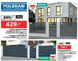 Leroy Merlin System ogrodzeń IBIZA Przęsło 2 x 1,2 m oferta