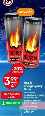Żabka Napój energetyczny Burn różne rodzaje oferta