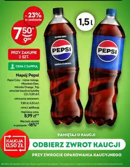 Żabka Napój Pepsi różne rodzaje oferta