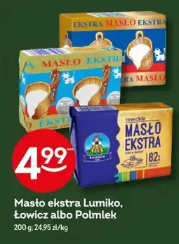 Żabka Masło ekstra Lumiko, Łowicz albo Polmlek oferta