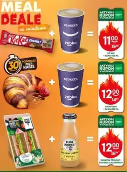 Żabka Kanapka trójkąt + sok Bracia Sadownicy z mango oferta