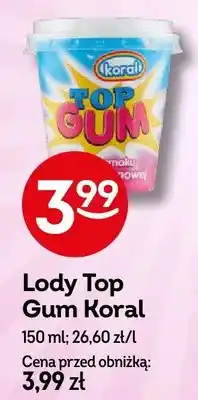 Żabka Lody Top Gum Koral oferta