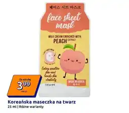 Action Koreańska maseczka na twarz różne warianty oferta