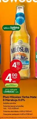 Żabka Piwo Miłosław Yerba Mate & Marakuja 0.0% butelka zwrotna oferta