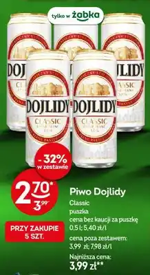 Żabka Piwo Classic puszka oferta